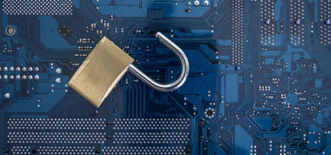 Lock on a circuit board